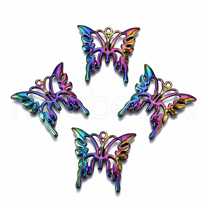 Rainbow Color Alloy Pendants PALLOY-S180-060-RS-1