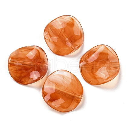 Opaque Acrylic Beads OACR-B013-32B-1