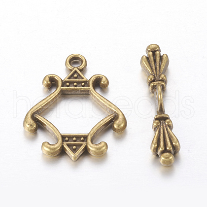 Tibetan Style Alloy Toggle Clasp MLF5127Y-NF-1