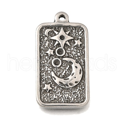 304 Stainless Steel Pendant Cabochon Settings STAS-H477-07P-1