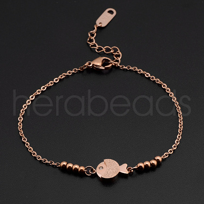 Stainless Steel Charm Anklets WGE3F25-26-1