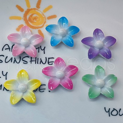 Opaque Resin Enamel Cabochons CRES-D308-06-1