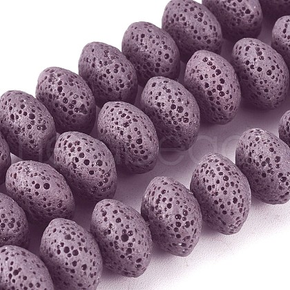 Natural Lava Rock Beads Strands G-I220-17A-12-1