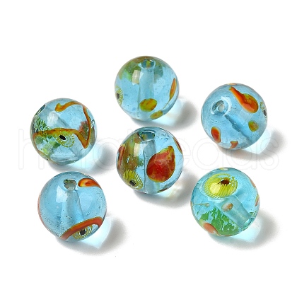 Handmade Transparent Lampwork Beads LAMP-C016-04D-01-1