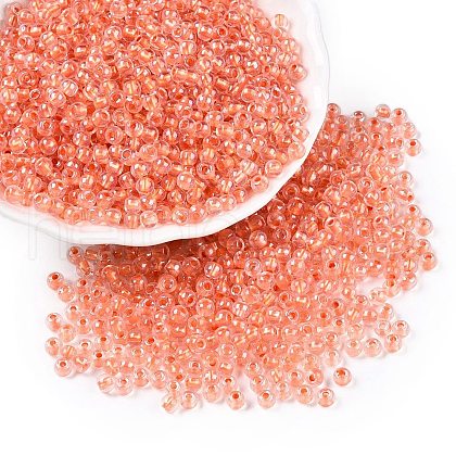 6/0 Transparent Inside Colours Glass Seed Round Beads X1-SEED-N006-004J-1