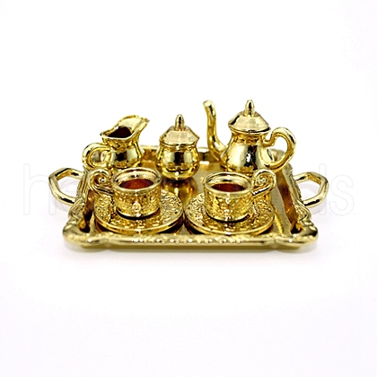 Vintage Mini Alloy Tea Set BOTT-PW0001-217G-1