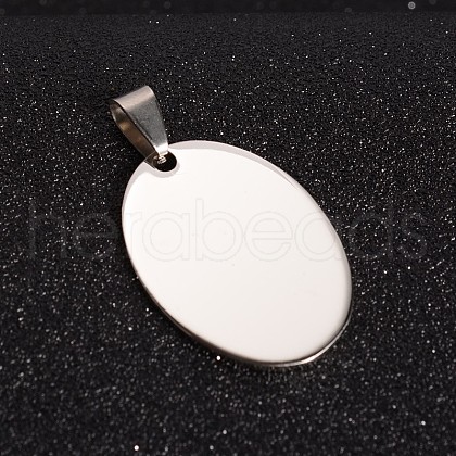 Tarnish Resistant 201 Stainless Steel Stamping Blank Tag Pendants STAS-I032-178-1
