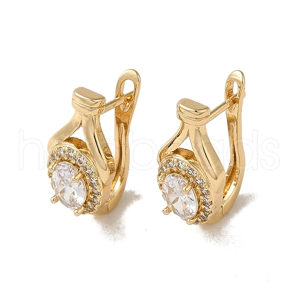 Brass Hoop Earrings EJEW-L271-13KCG-02-1