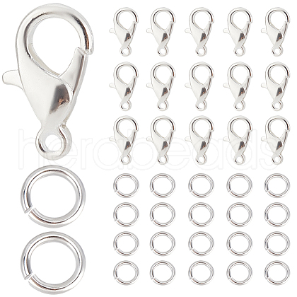 SOFPLATE 400Pcs Zinc Alloy Lobster Claw Clasps FIND-SP0001-29S-1
