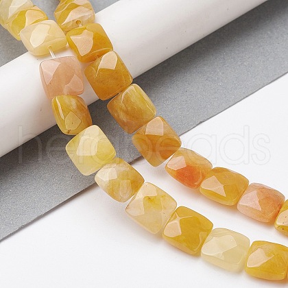 Natural Topaz Jade Beads Strands G-K359-B10-01-1