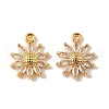 Brass Micro Pave Cubic Zirconia Pendants KK-D373-04A-G-1