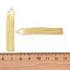 Brass Tassel Big Pendants KK-F898-22C-G-3