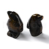 Natural Tiger Eye Carved Healing Penguin Figurines G-B062-08A-2