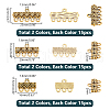   90Pcs 6 Styles Tibetan Style Zinc Alloy Chandelier Components Links FIND-PH0020-40-2