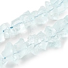Glass Imitation Aquamarine  Beads Strands G-I283-F29-2