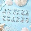 6 Pairs 6 Styles 201 Stainless Steel Stud Earrings EJEW-JE06342-2