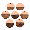 Resin & Wood Pendants X-RESI-S358-02B-07-1