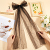 Long Bowknot Polyester Alligaor Hair Clips OHAR-WH20005-07A-3