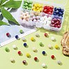 160Pcs 8 Colors Electroplate Opaque Glass Beads Strands GLAA-FS0001-74-8