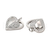 Brass Micro Pave Cubic Zirconia Pendants KK-E068-VB171-2