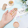 BENECREAT 36Pcs 3 Styles Ring & Heart & Triangle Alloy Locking Stitch Marker TOOL-BC0002-27-3