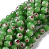 Round Millefiori Glass Beads Strands LK-P002-12-2