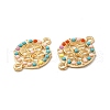 Tibetan Style Alloy Connector Charms FIND-H039-70KCG-2
