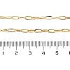 Ion Plating(IP) 304 Stainless Steel Paperclip Chain Necklace for Women NJEW-G097-14G-2