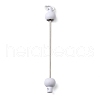Plastic Beadable Keychain Bar for Jewelry Making DIY Crafts AJEW-C040-01H-1