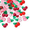 SUPERFINDINGS 56Pcs 4 Colors Transparent Resin Pendants RESI-FH0001-64-1