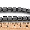 Column Synthetic Non-Magnetic Hematite Beaded Necklaces NJEW-R020-08-5