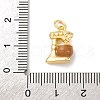 Brass Enamel Charms KK-Q098-31G-B-3