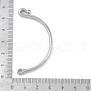 Brass Bracelet Bar Connector Links KK-U020-02P-3