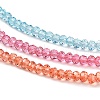 Transparent Painted Glass Beads Strands X1-DGLA-A034-T2mm-A11-3