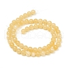 Natural Yellow JadeJade Beads Strands G-G829-04-6mm-2