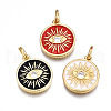 Brass Micro Pave Cubic Zirconia Pendants ZIRC-T014-041G-NF-1