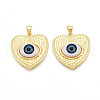 Brass Resin Pendants KK-T070-99-1