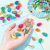 AHADERMAKER 30Pcs 5 Colors Spray Painted Natural Cowrie Shell Pendants SSHEL-GA0001-15-5