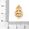 Gourd Brass Micro Pave Clear Cubic Zirconia Box Clasps KK-U051-01G-05-4