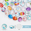 CHGCRAFT 2 Sets Easter Theme Glass Cabochons FIND-CA0006-12-2