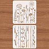 Plastic Drawing Painting Stencils Templates Sets DIY-WH0172-1018-3