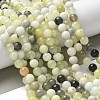 Natural New Jade Beads Strands X-G-F591-16-8MM-7