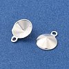 Ion Plating(IP) 304 Stainless Steel Pendant Pointed Back Rhinestone Settings STAS-U025-05A-S-2