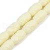 Synthetic Coral Carved Beads Strands CORA-R050-01-1
