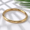 304 Stainless Steel Plain Bangles for Women BJEW-S161-09G-1
