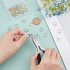 CREATCABIN 24 Pairs 2 Colors Brass Huggie Hoop Earring Findings DIY-CN0002-06-4