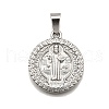 304 Stainless Steel Pendants STAS-B086-10E-P-1