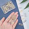 Unicraftale 48Pcs 4 Style 304 Stainless Steel Linking Rings STAS-UN0022-11-2