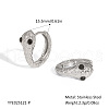 Elegant Stainless Steel Snake Hoop Earrings ZH3704-2-2