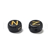 Plating Opaque Acrylic Beads OACR-R005-03N-2